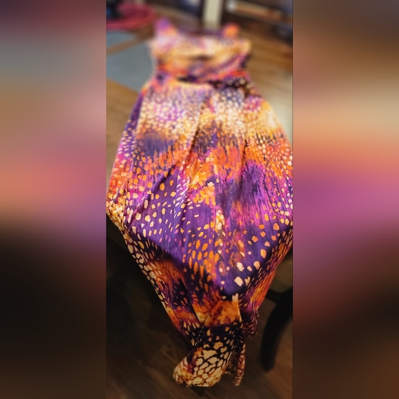 RUBY ROX || Slinky Vibrant Print Dress - Women's Size L - Picture 3 of 16